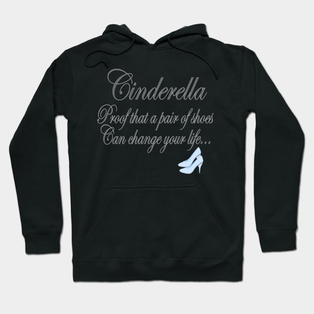 Cinderella Shoes T-Shirt Hoodie by Chip and Company